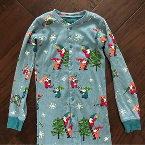 Little Blue House Onesie Christmas Gnome Pajamas